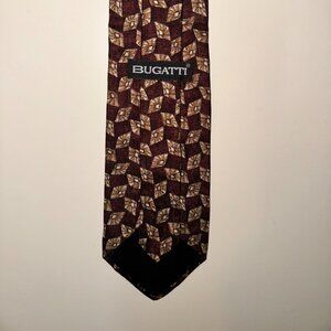 bugatti tie red/yellow silk tie